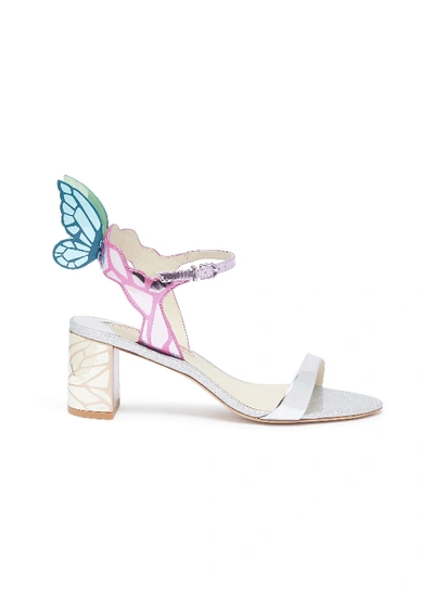 Shop Sophia Webster 'chiara' Butterfly Wing Mirror Leather Sandals