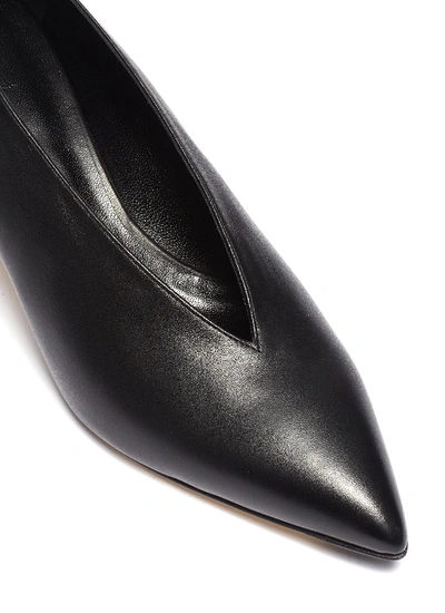 Shop Aeyde 'camilla' Choked-up Leather Pumps In Black