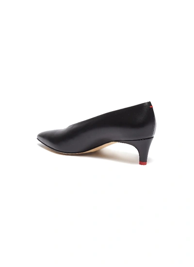 Shop Aeyde 'camilla' Choked-up Leather Pumps In Black