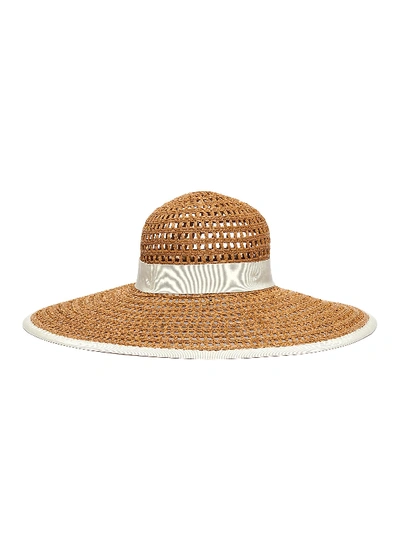 Shop Eugenia Kim 'sunny' Straw Hat In Brown