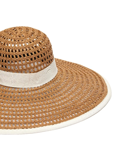 Shop Eugenia Kim 'sunny' Straw Hat In Brown