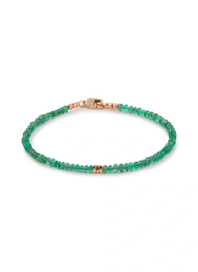 Shop Tateossian 'bamboo' Emerald Bead Bracelet