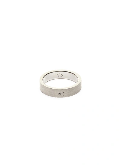 Shop Le Gramme 'le 7 Grammes' Brushed Sterling Silver Ring In Metallic