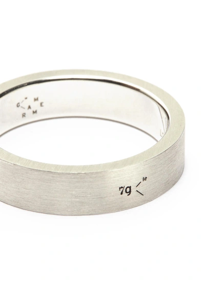 Shop Le Gramme 'le 7 Grammes' Brushed Sterling Silver Ring In Metallic