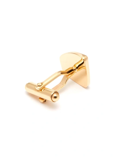 Shop Lanvin Abstract Geometric Cufflinks In Gold