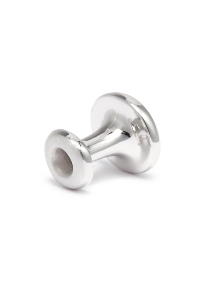 Shop Lanvin Round Cufflinks In Ruthenium