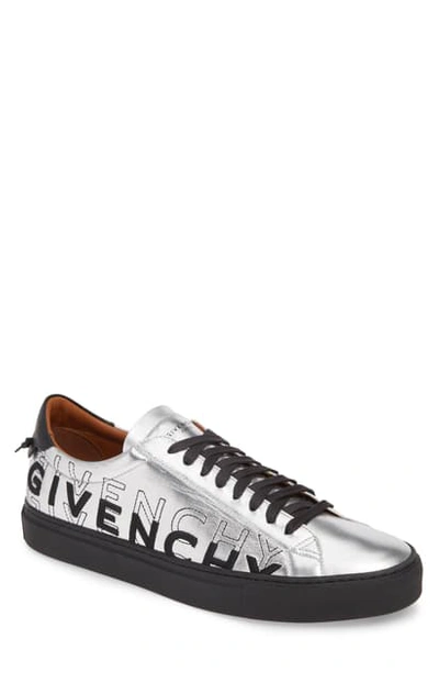 Shop Givenchy Logo Urban Street Sneaker In Silver