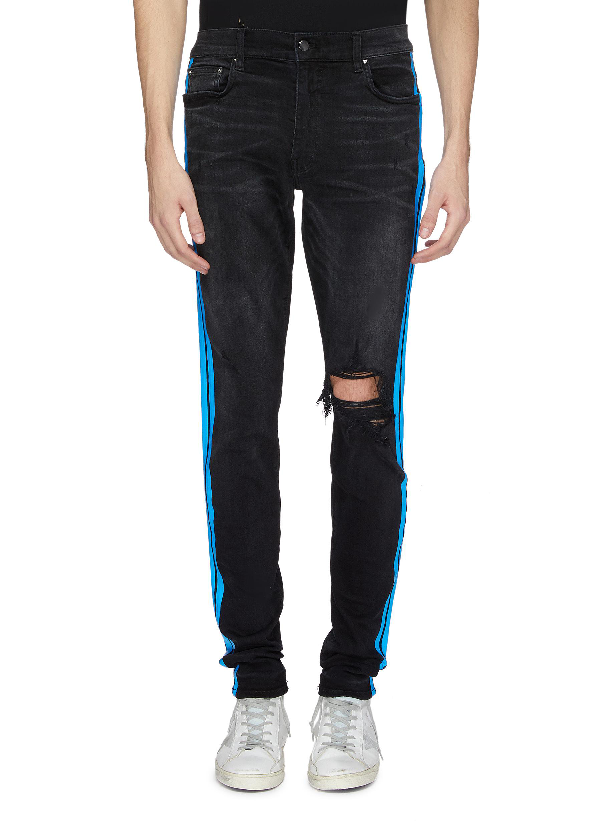 amiri jeans neon stripe