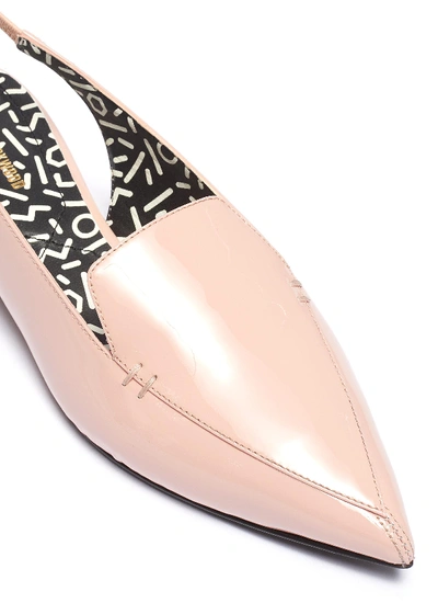 Shop Nicholas Kirkwood 'beya' Patent Leather Slingback Loafers