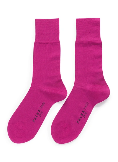 Shop Falke 'tiago' Split Sole Socks In Carmine