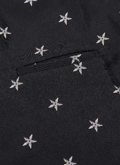 Shop Amiri Star Print Silk Short Sleeve Shirt
