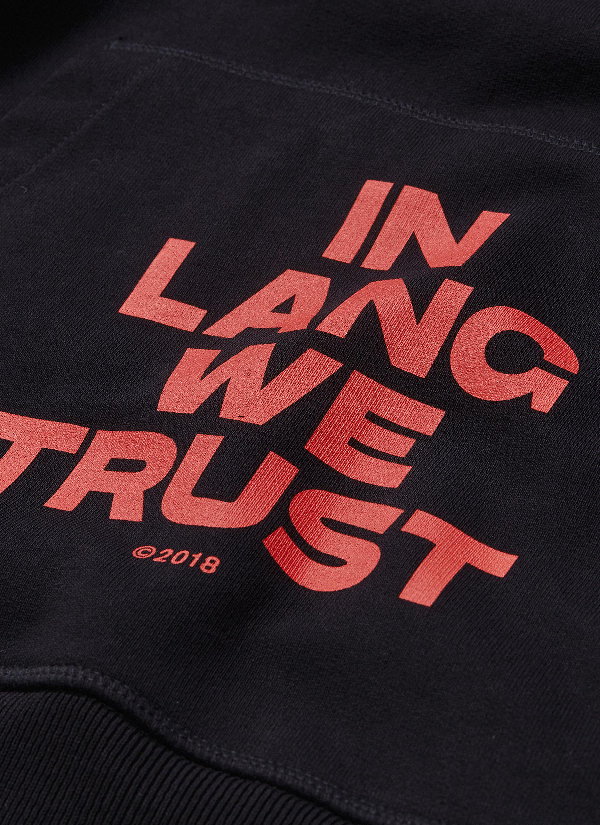 in lang we trust hoodie meaning