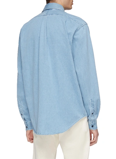 Shop Acne Studios Chest Pocket Chambray Shirt