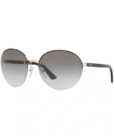 Shop Prada Sunglasses, Pr 68vs 61 Heritage In Pale Gold/dark Grey