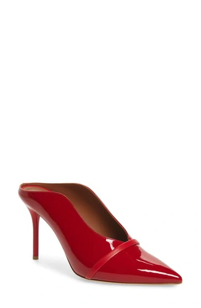 Shop Malone Souliers Constance Single Band Mule In Red/ Red