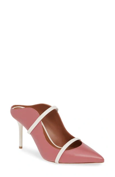 Shop Malone Souliers Maureen Double Band Mule In Rose/ Cream