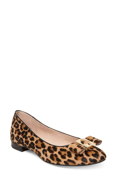 Shop Kate Spade Maline Ballet Flat In Natural Leopard