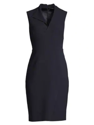 Shop Elie Tahari Women's Elodie Structured Crepe Dress In Stargazer