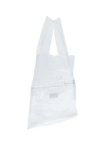 Shop Maison Margiela Pvc Shopper Tote Bag In Clear