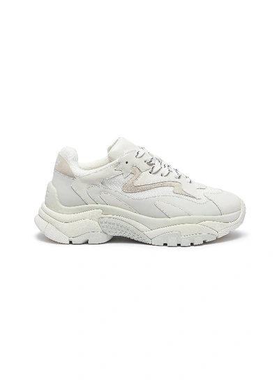 Shop Ash 'atomic' Chunky Outsole Sneakers In Off-white / White