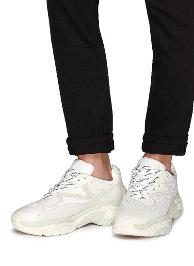 Shop Ash 'atomic' Chunky Outsole Sneakers In Off-white / White