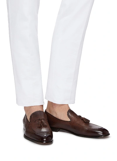 Shop Doucal's Tassel Leather Loafers