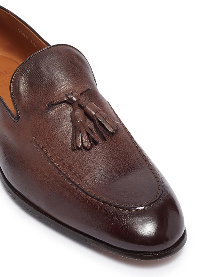 Shop Doucal's Tassel Leather Loafers