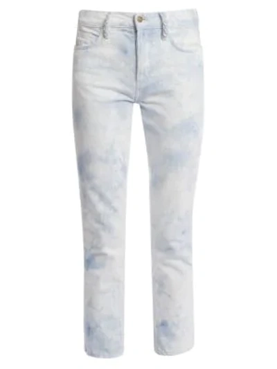 Shop Alanui Ice Wash Skinny Jeans In Ice Wash Blue