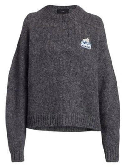 Shop Alanui Global Warming Sweater In Mica Grey