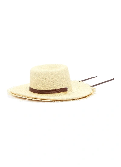 Shop Sensi Studio 'hippie' Frayed Edge Toquilla Straw Hat