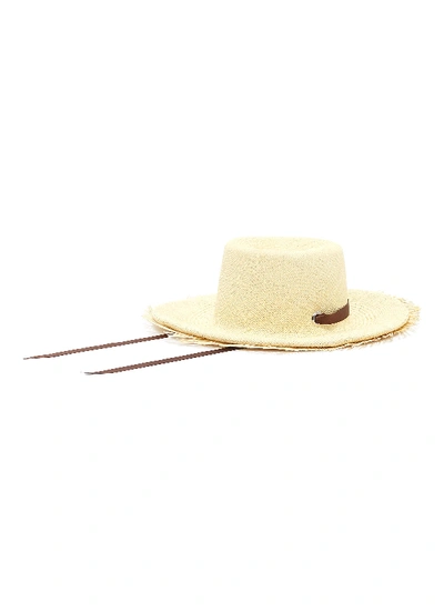 Shop Sensi Studio 'hippie' Frayed Edge Toquilla Straw Hat