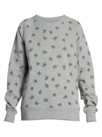 Shop Marc Jacobs New York® Magazine X  The Logo Sweatshirt In Grey Melange