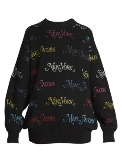 Shop Marc Jacobs New York® Magazine X  The Waist Cincher Oversized Pullover In Black Multi