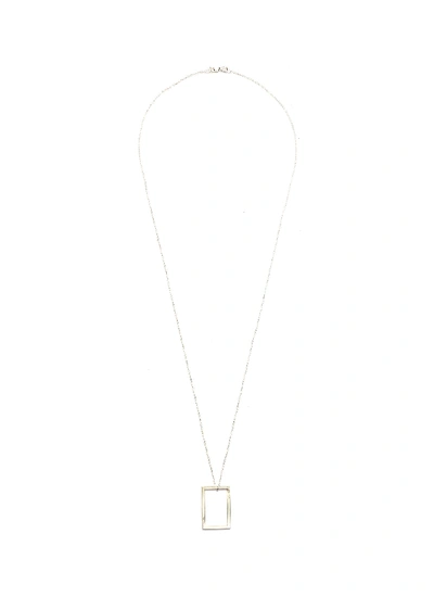 Shop Le Gramme 'le 2.6 Grammes' Geometric Silver Pendant Necklace In Metallic