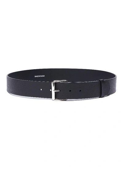 Shop Balenciaga 'everyday' Buckled Leather Belt