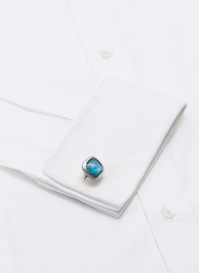 Shop Tateossian Cushion Apatite Cufflinks