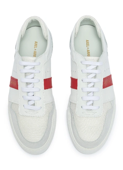 Shop Axel Arigato 'platform' Contrast Stripe Patchwork Sneakers In White