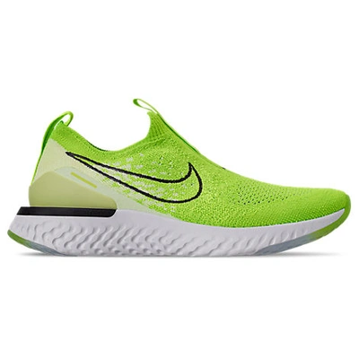 Shop Nike Women's Epic Phantom React Flyknit Running Shoes In Green