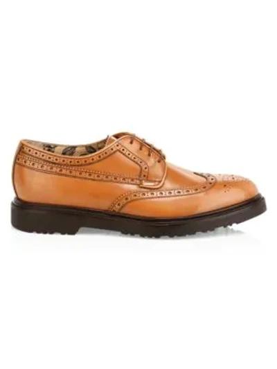 Paul Smith Crispin Leather Wingtip Brogues In Brown | ModeSens