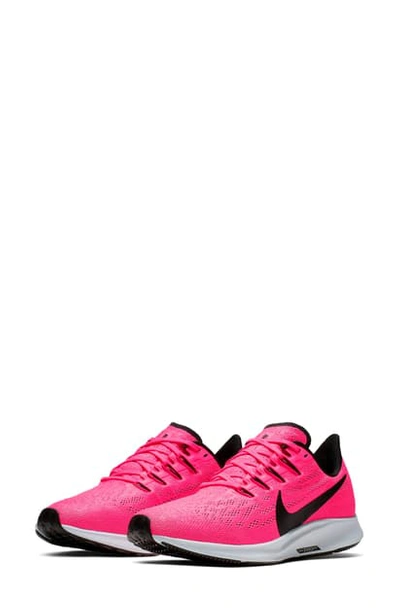 Shop Nike Air Zoom Pegasus 36 Running Shoe In Hyper Pink/ Black/ Half Blue