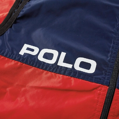 Shop Polo Ralph Lauren Polo Sport Silver Zip Gilet In Multi