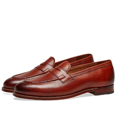 Shop Grenson Lloyd Loafer In Brown