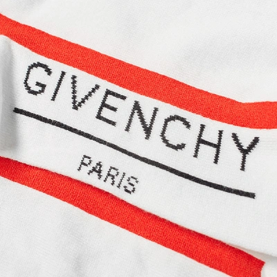 Shop Givenchy Paris Sock In White