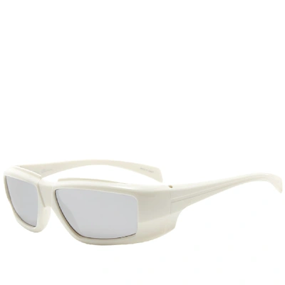 Shop Rick Owens Rick Sunglasses In White