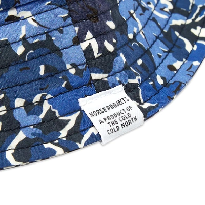 Shop Norse Projects Liberty Bucket Hat In Blue