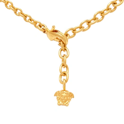 Shop Versace Pendant Necklace In Gold