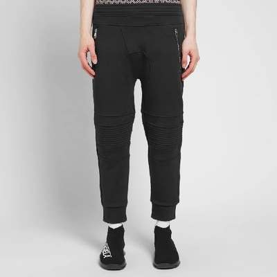 Shop Neil Barrett Zip Biker Jogging Pant In Black