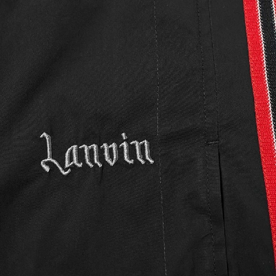 Shop Lanvin Taped Track Pant In Black