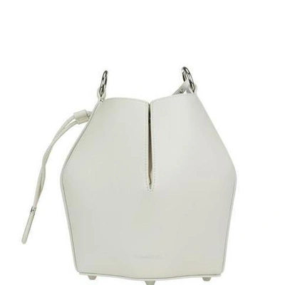 Shop Alexander Mcqueen Chain Handle Bucket Bag In White
