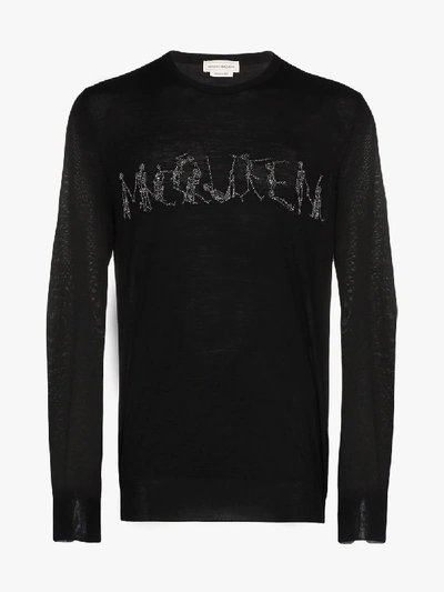 Shop Alexander Mcqueen Dancing Skeleton Sweater In Black